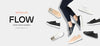 The banner shows all models of Swayd unisex dance sneakersin different colors