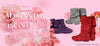 Mother’s Day banner featuring Swayd dance boots surrounded by blooming flowers, celebrating femininity, love, and grace in a soft seasonal style.